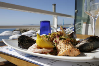 Le Cigalon restaurant au bord de la plage à Cagnes Sur Mer