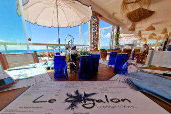 Le Cigalon restaurant avec plage à Cagnes Sur Mer