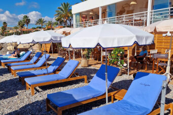 Le Cigalon restaurant avec terrasse face à la mer à Cagnes Sur Mer